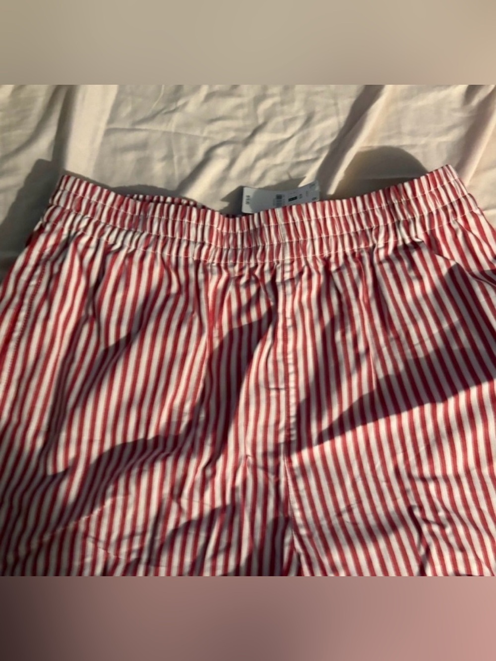 2/$25💌 Women's Red & White Striped Elastic Waist Bottoms